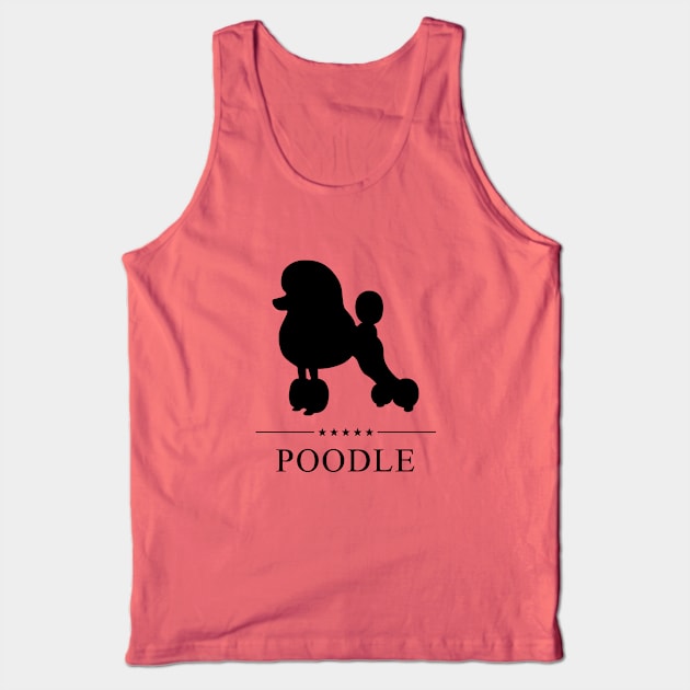 Poodle Black Silhouette Tank Top by millersye